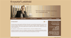 Desktop Screenshot of lodzinski.eu